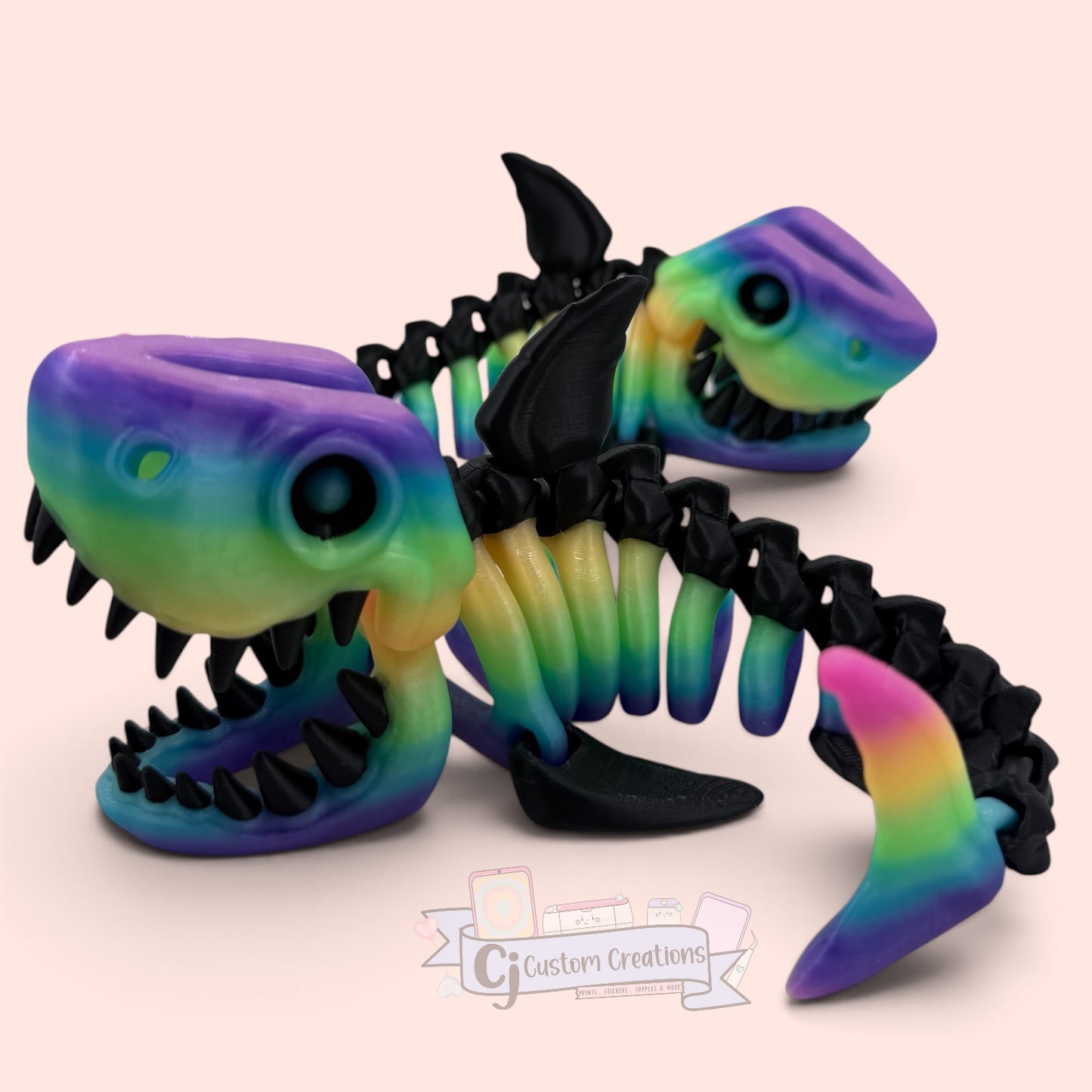 Luminous Shark Skeleton