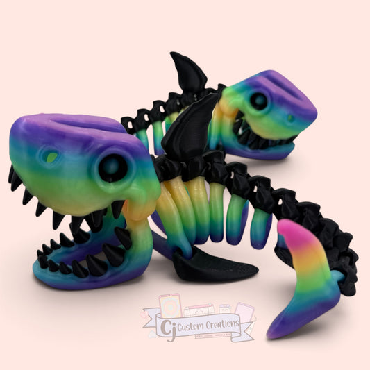 Luminous Shark Skeleton