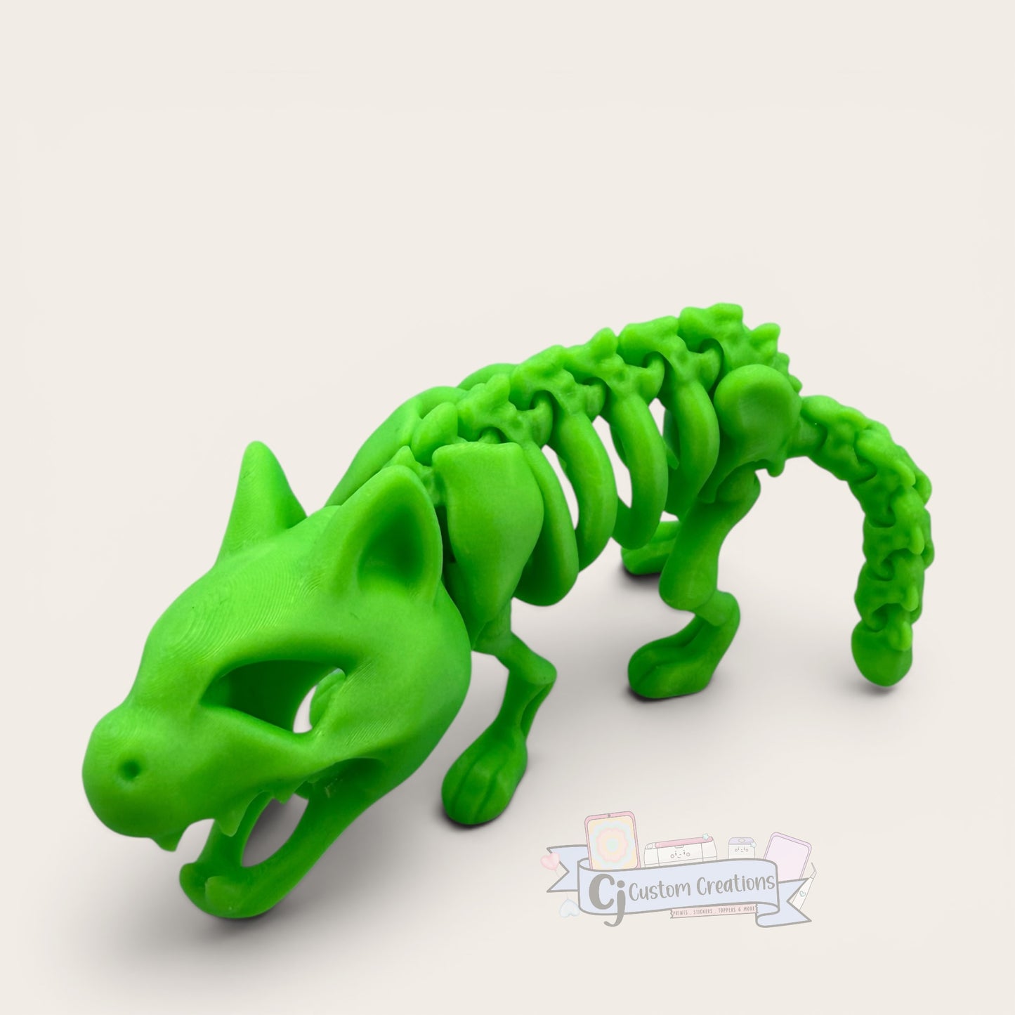 Glow Cat Skeleton Flexi