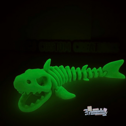 Glow Shark Skeleton Flexi