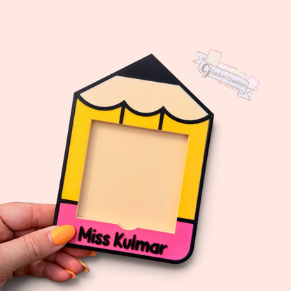 Teacher Personalised Sticky Note Holder