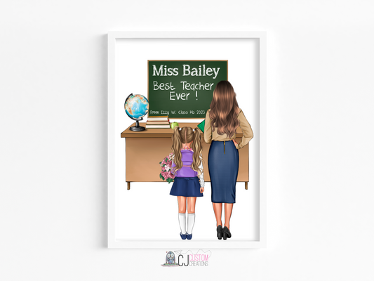 Personalised Teacher Print