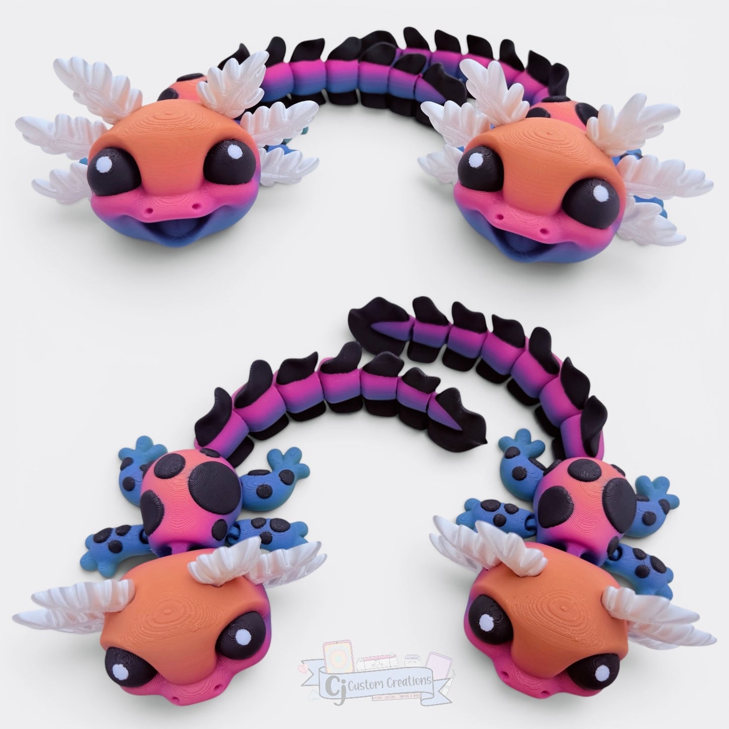 Flexi Rainbow Axolotl- L.E