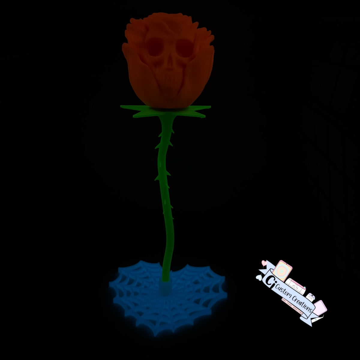 Glow Skull Rose