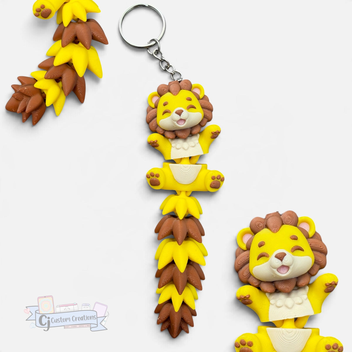 Lion Wiggle Tail Keychain