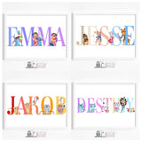 Themed name print
