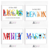 Themed name print