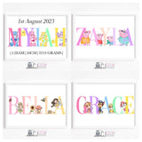 Themed name print