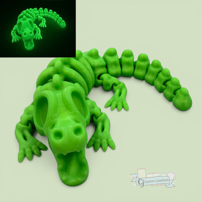 Glow Croc Skeleton Flexi