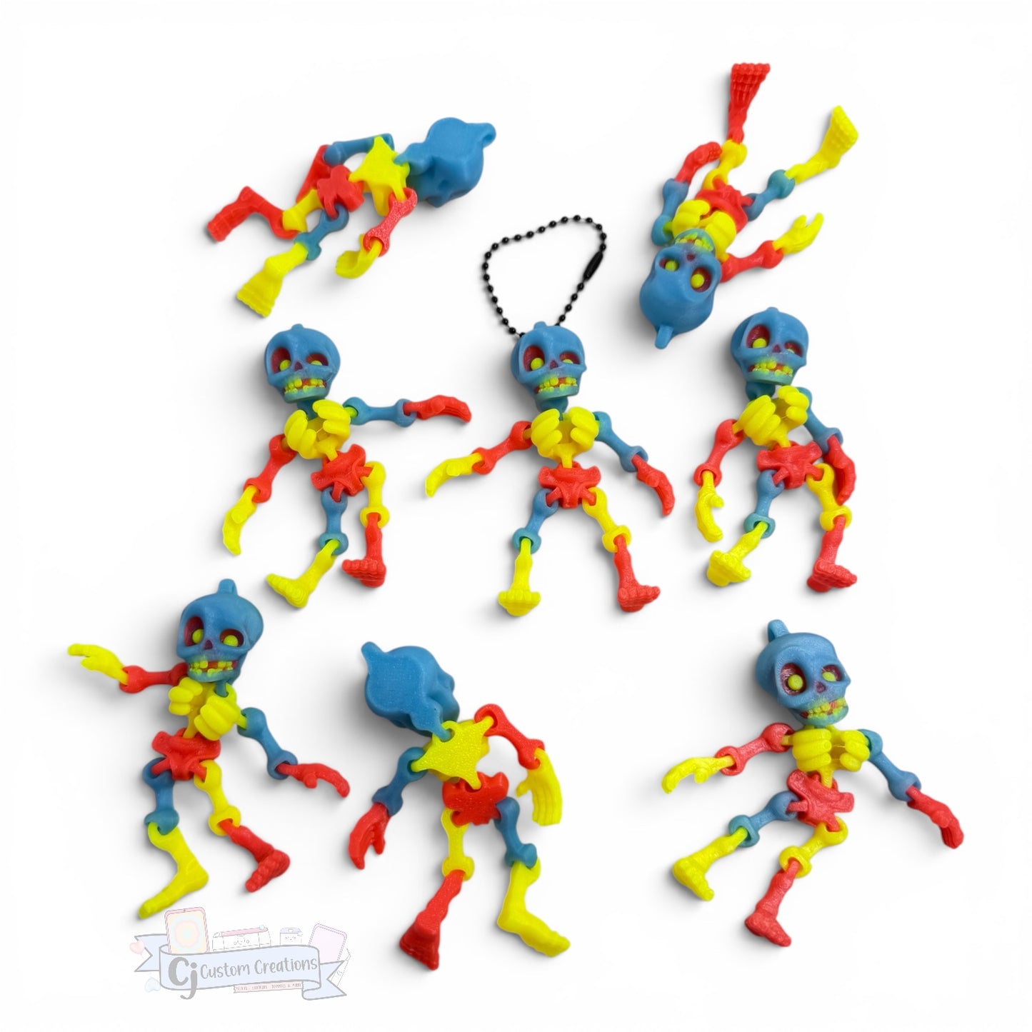 Glow in the Dark Skeleton Keychain