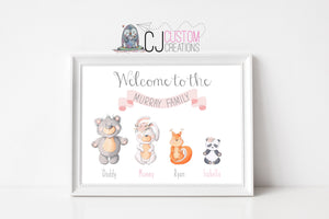 Woodlands Family Print