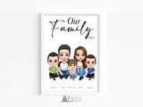 Cartoon Family/Friends 1-5