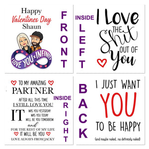Valentines Day card Personalised DIGITAL COPY ONLY