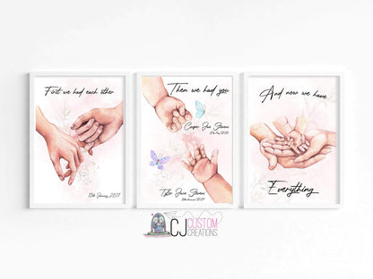 3 Piece Family Print