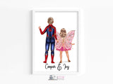 Duo Personalised Kids inspiration print