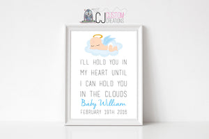 Angel Baby Memorial Print