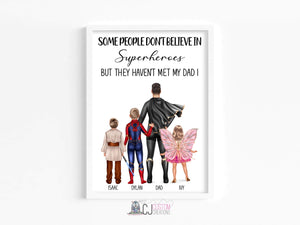 Daddy is our hero 1-4kids