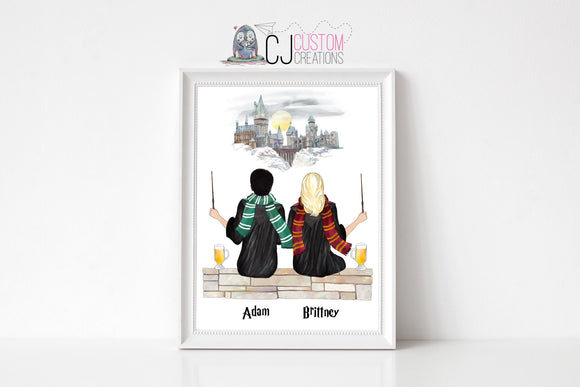 Personalised Wizard Print 3-6 people