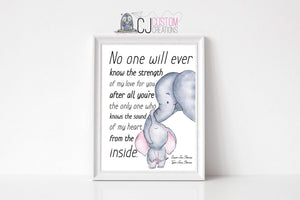 Mother’s love - PERSONALISED