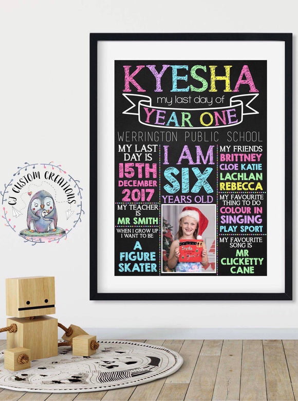 Last day of school Print