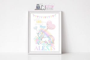 Unicorn Name Print