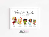 Our family Christmas Print