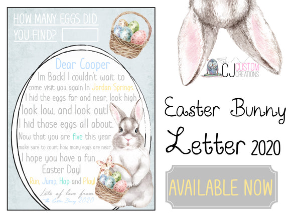 Easter Bunny Letter 2020
