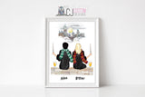 Personalised Wizard Print 1-3 people