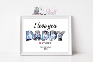 Name Image Print - Father’s Day