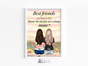 Best friends print